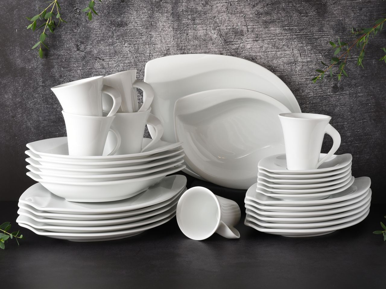 CreaTable Acacia Kombiservice 30-tlg