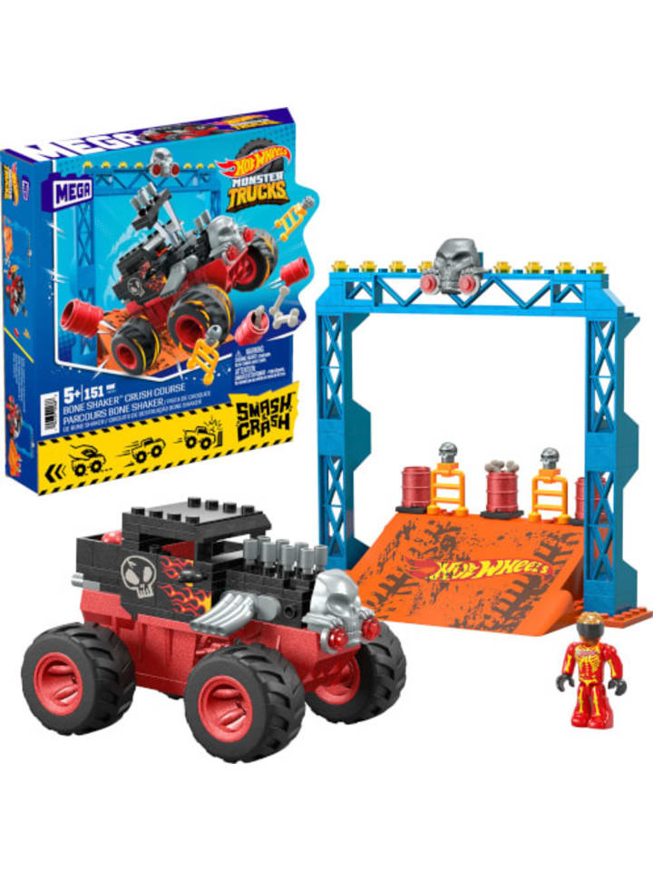 Hot Wheels Mega Spielzeugauto Monster Trucks Bone Shaker Crash Set - ab 5 Jahre günstig kaufen onesize
