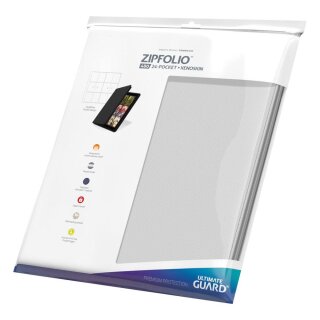 Ultimate Guard 12-Pocket QuadRow Zipfolio Xenoskin Weiß