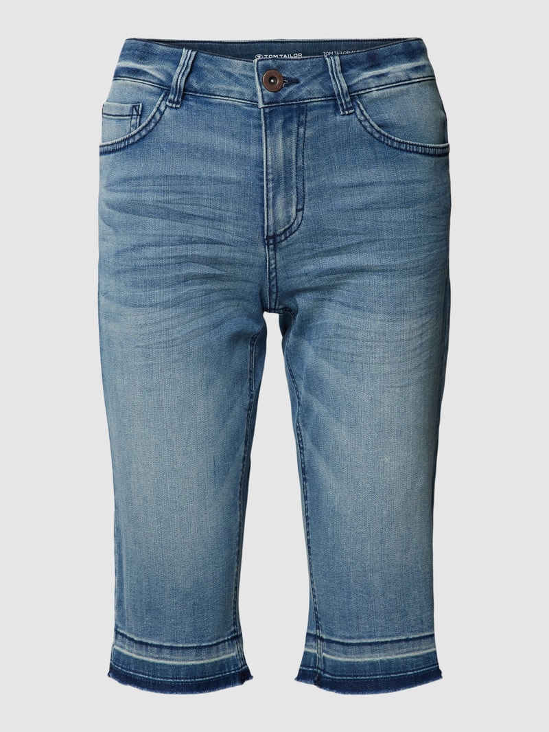 Bermudas in Denim-Optik in hellblau