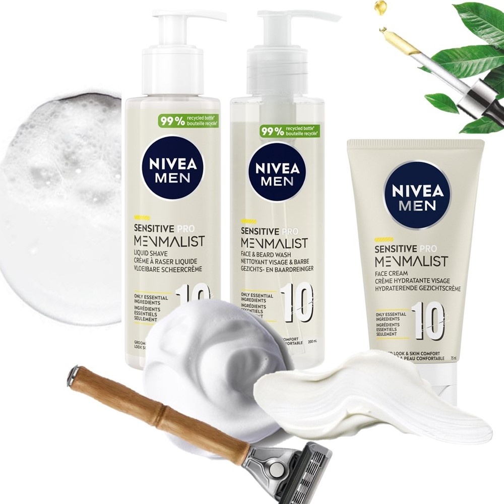 nivea SENSITIVE PRO MENMALIST - Crème hydratante visage pour Homme Soin visage Homme Peaux Sensibles uniquement 10 ingrédients
