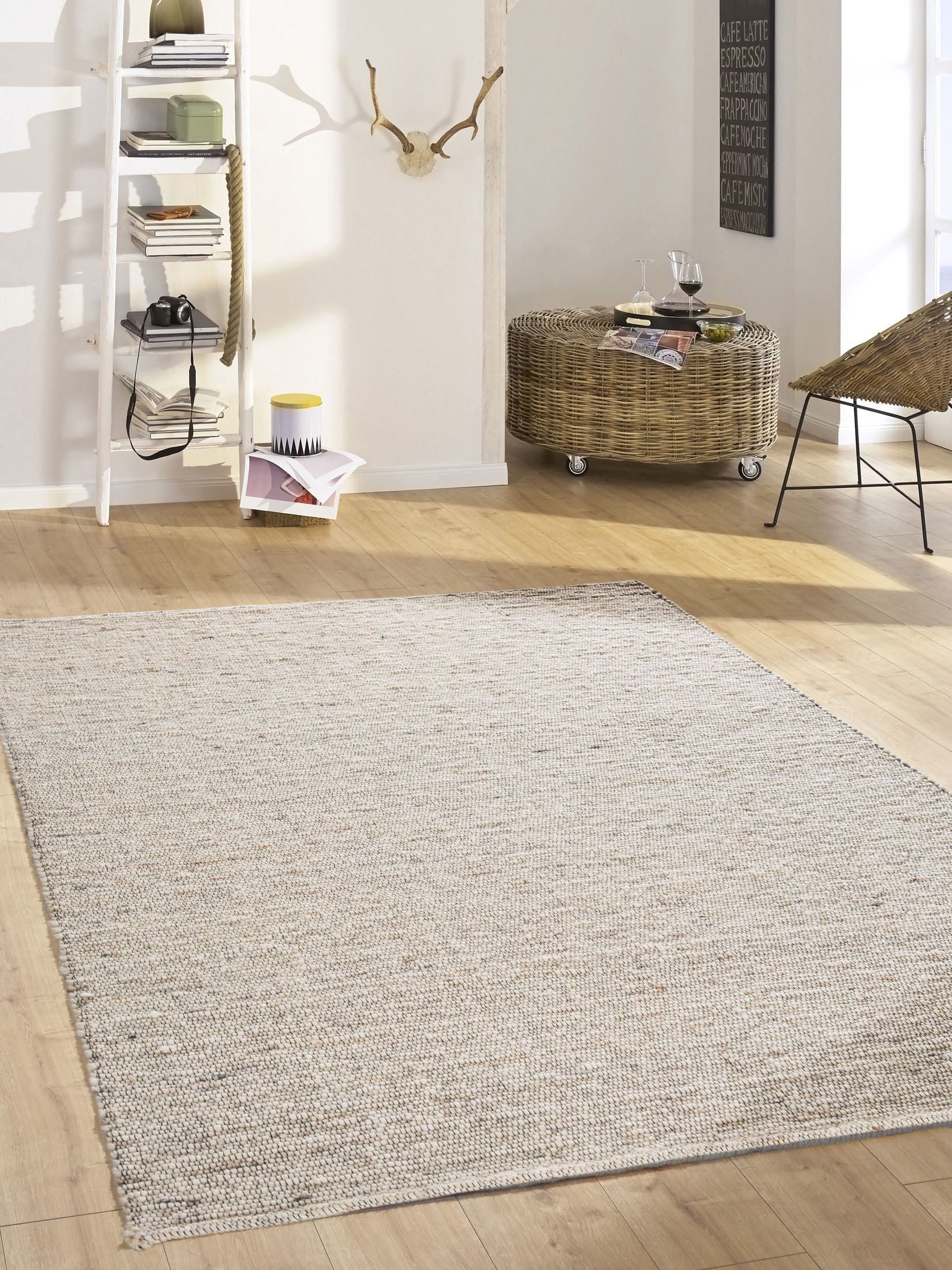 Lorso Woll-Teppich, Beige
