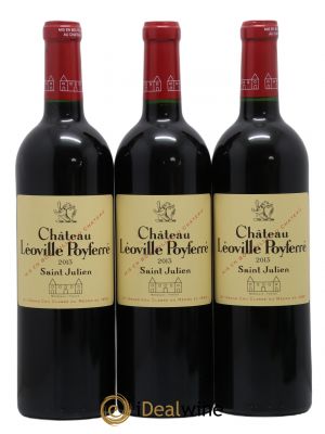 Château Léoville Poyferré 2ème Grand Cru Classé  2013 - Lot de 3 Bouteilles