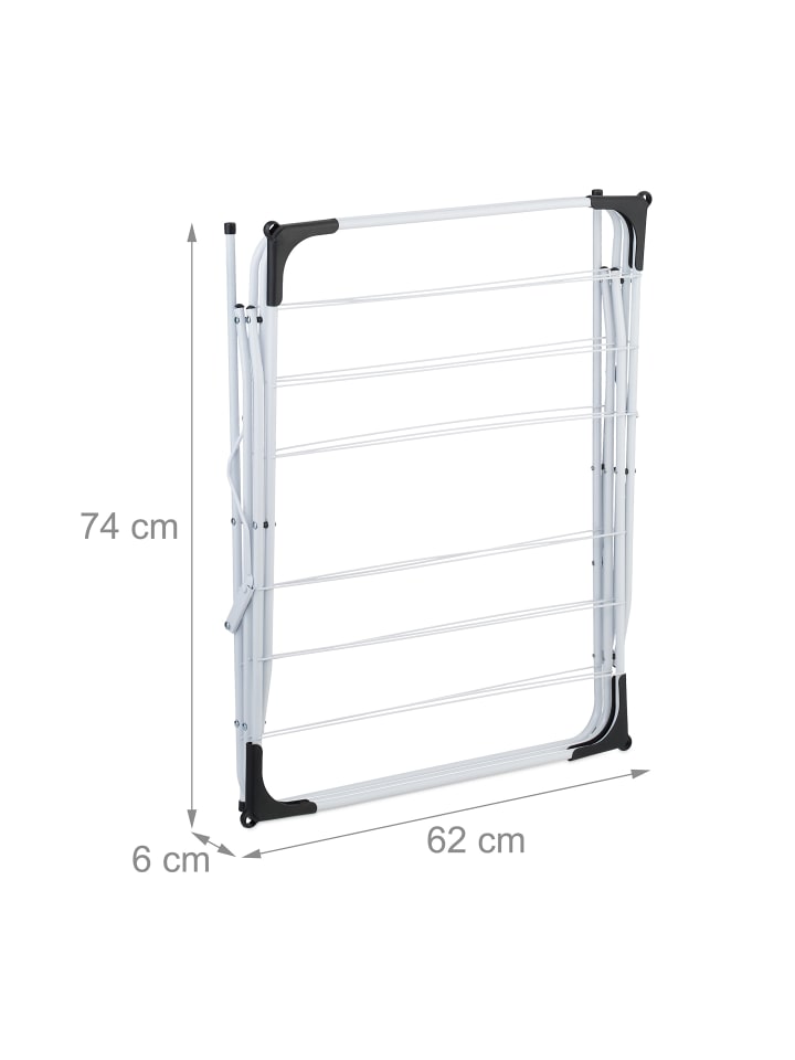 relaxdays Wäscheständer in Weiß - (B)62 x (H)136 x (T)51 cm günstig kaufen onesize
