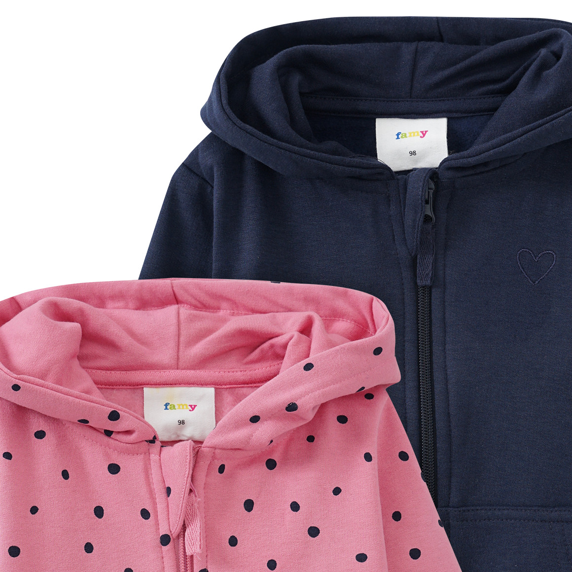 2 Mädchen Sweatjacken im Set