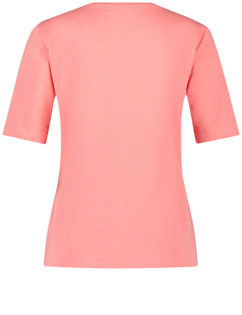 T-Shirt mit Pailletten-Stickerei