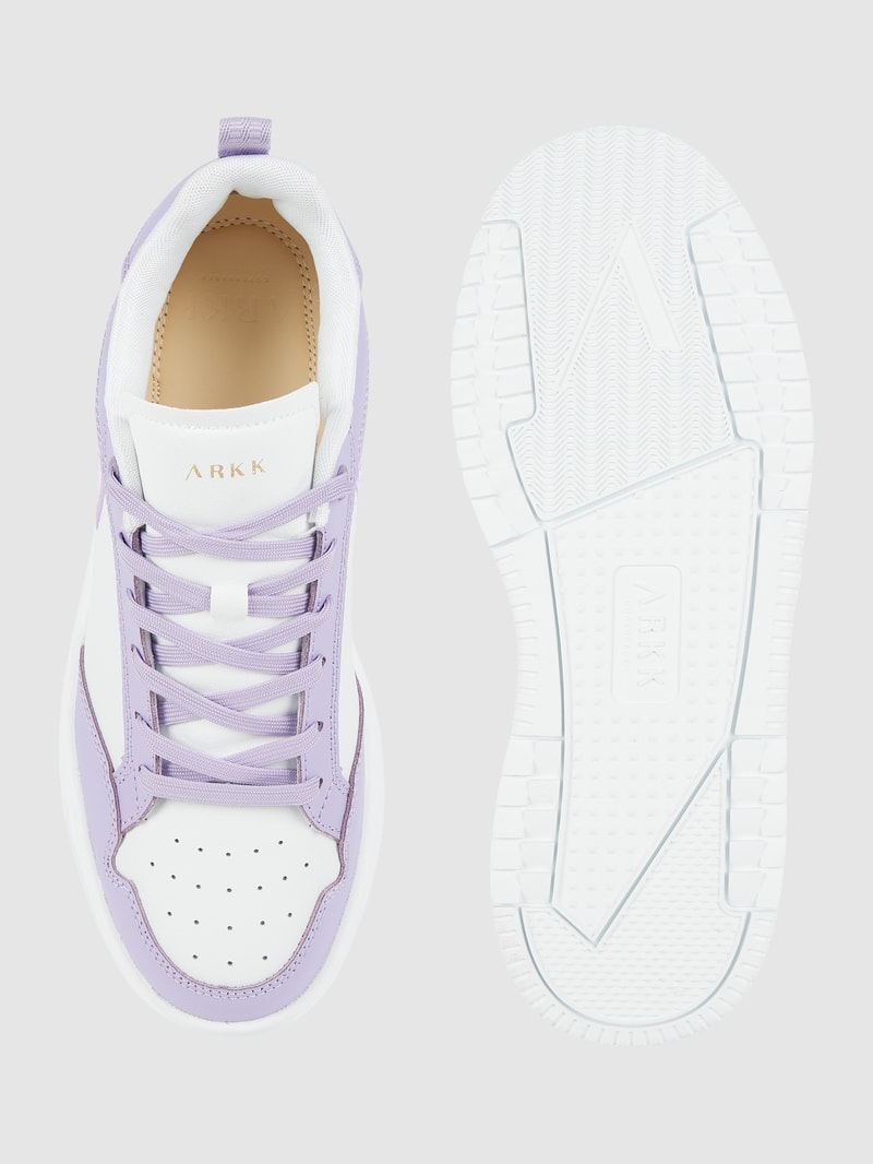 Sneaker aus Leder und Synthetik Modell 'Visuklass' in lila