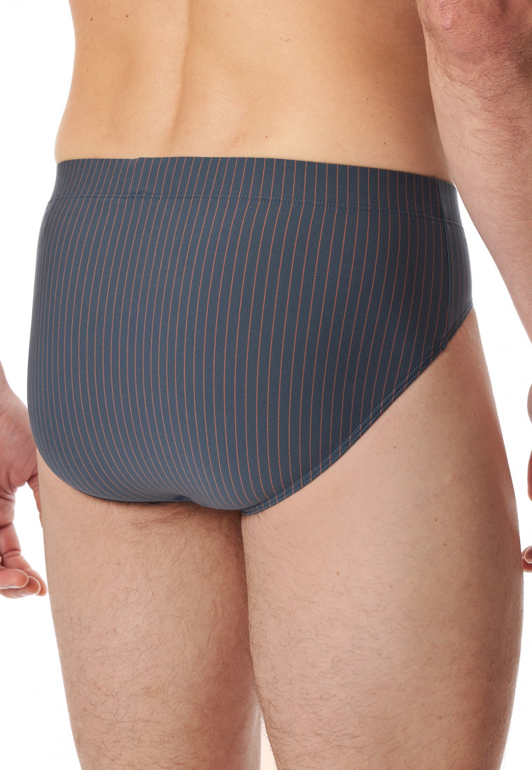 Supermini Micro-Qualität Nadelstreifen jeansblau - Pure Micro