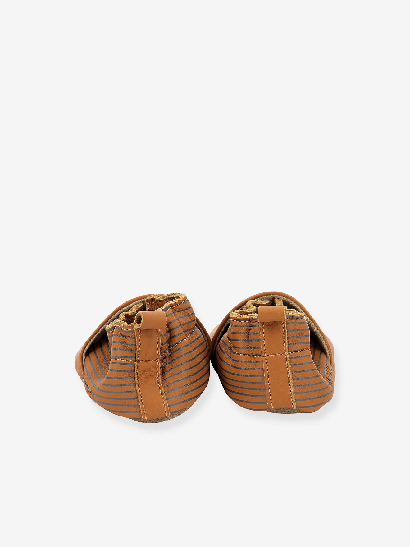 Robeez Baby Krabbelschuhe DOUBEAR ROBEEZ, pflanzlich gegerbt - camel