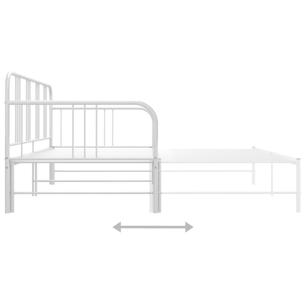 DOTMALL Metallbett Vielseitige Sofabett, mit ausziehbarer Liegefläche, 90-180x200 cm