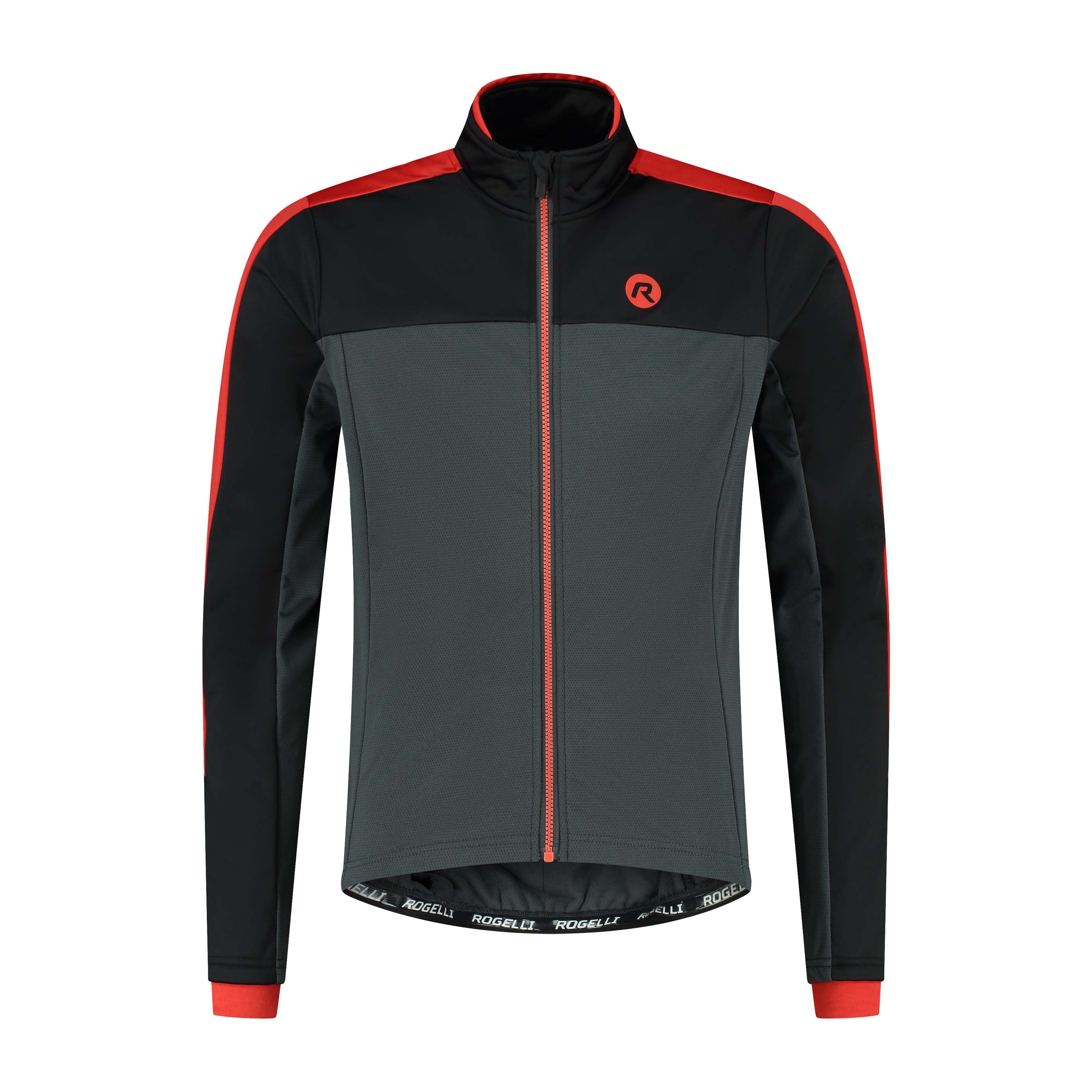 Rogelli Freeze Red Grey Black Herren Winterjacke