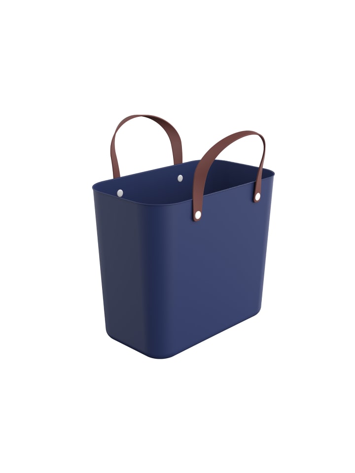Rotho Albula Einkaufskorb 25l, Kunststoff (PP recycelt) in Iris dunkelblau ged. günstig kaufen onesize