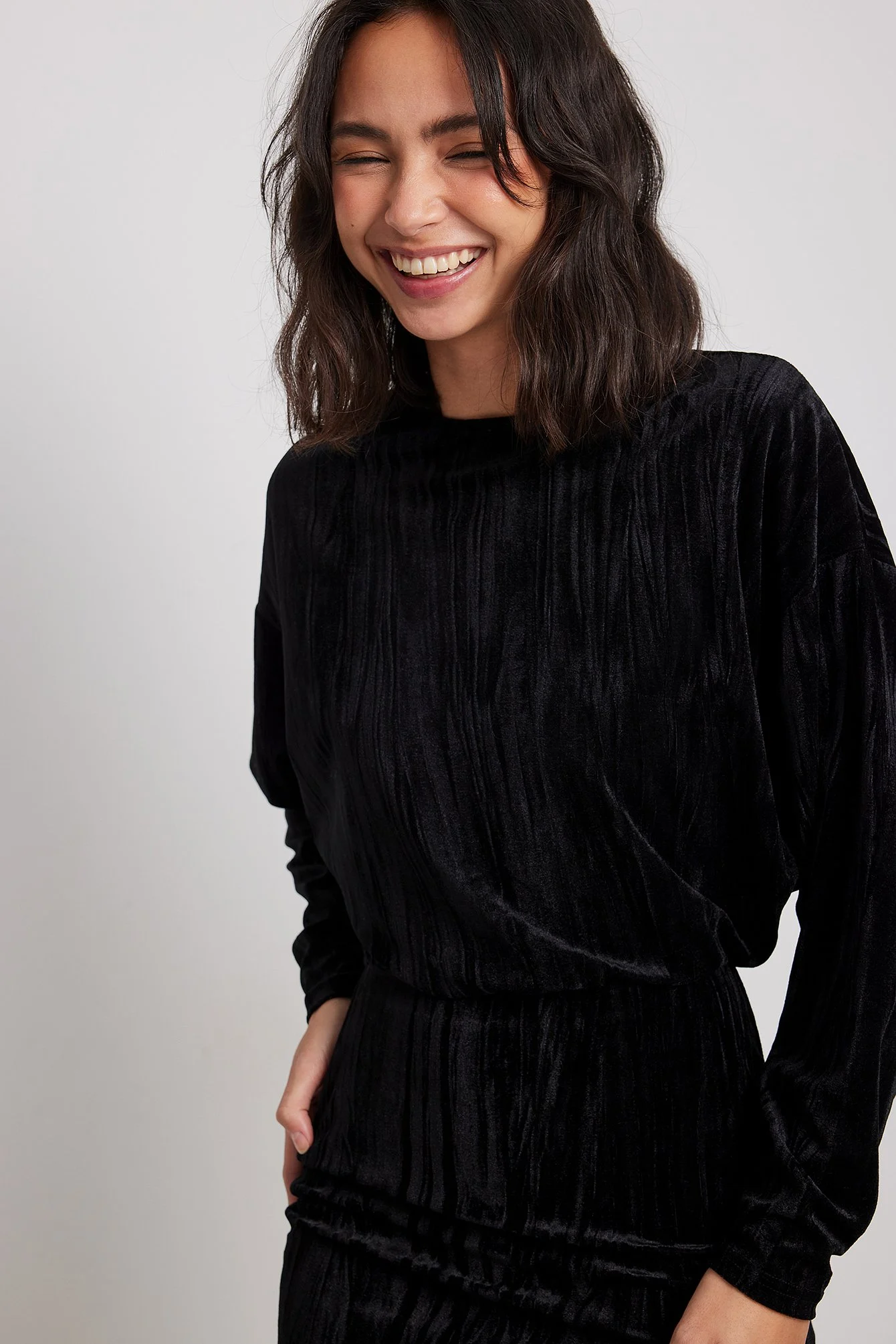 Lockeres Minikleid aus Samt