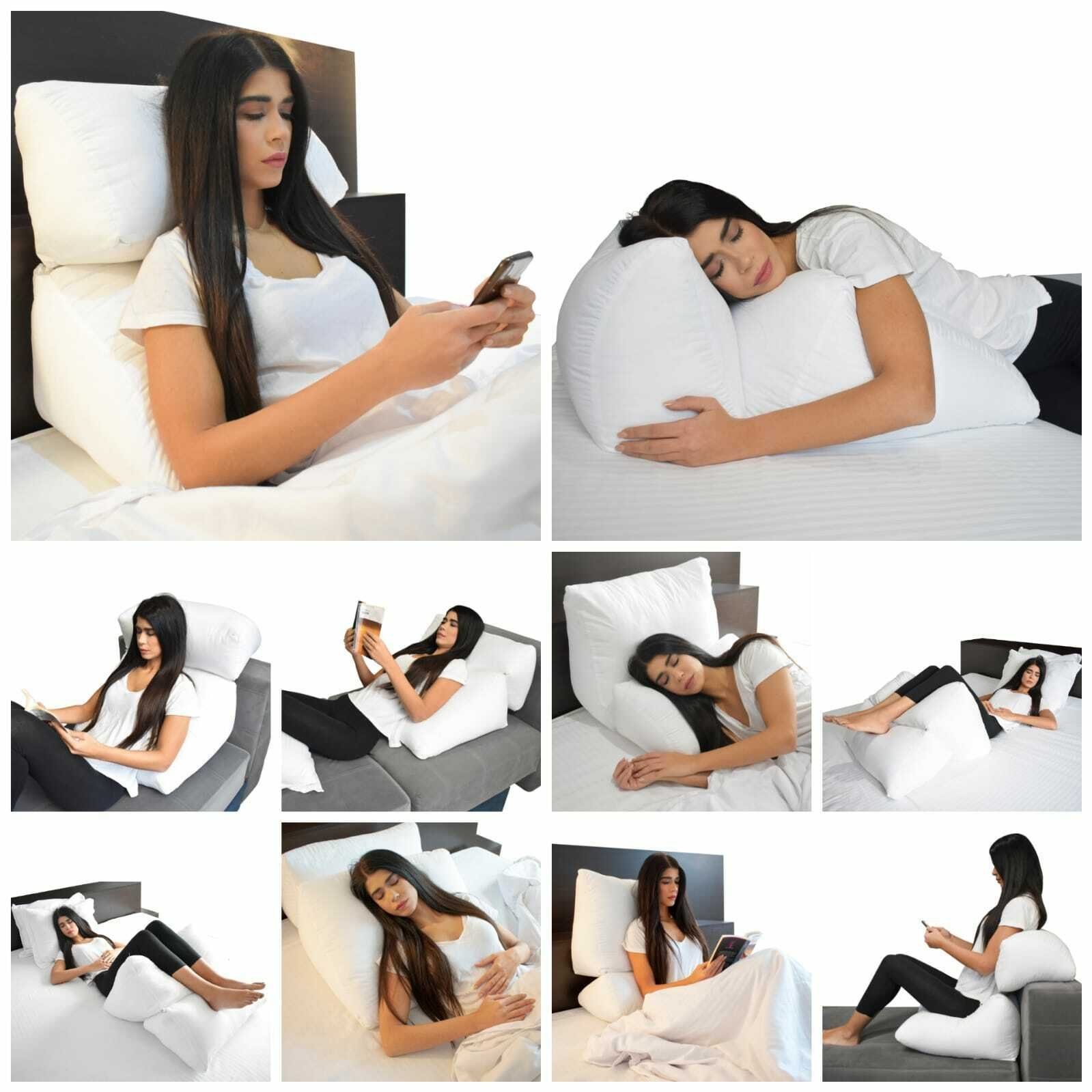 Jekatex Multi-Stützkissen Multikissen 10in1 Kopfkissen Rückenstütze Kniekissen Keilkissen, 1-tlg.