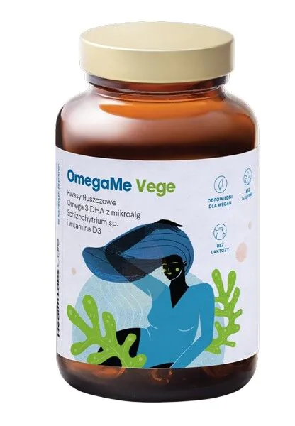 Health Labs Care OmegaMe Vege Omega-3 fedtsyrer DHA fra tang med vitamin D3 kapsler