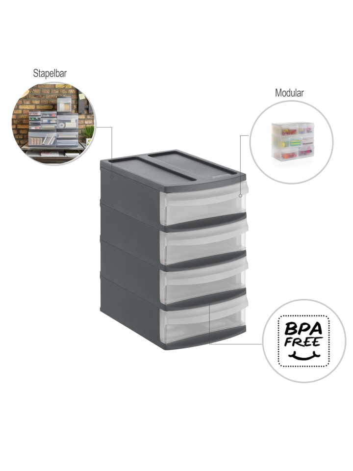 Rotho Schubladenbox Tower XS SYSTEMIX günstig kaufen onesize