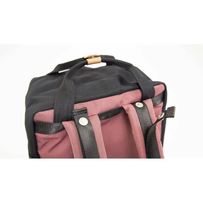 Doughnut Macaroon Reborn Backpack - plum x denim