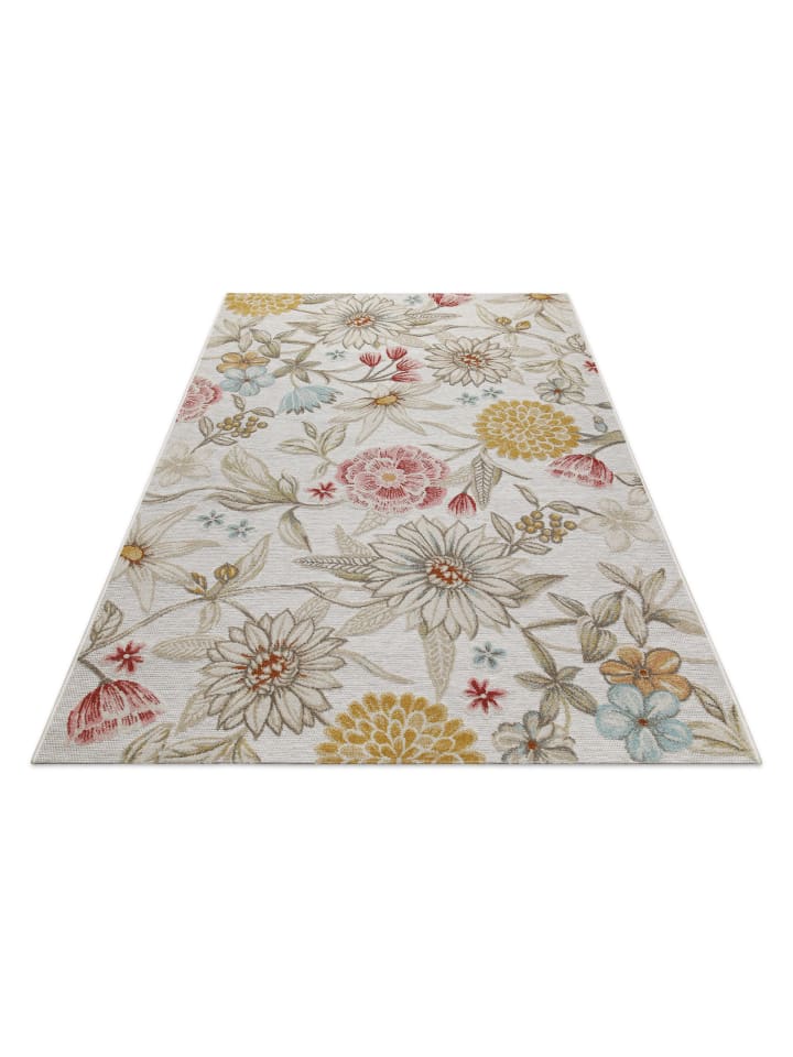 Wecon Home Outdoorteppich Abloom in beige, gelb, rot günstig kaufen