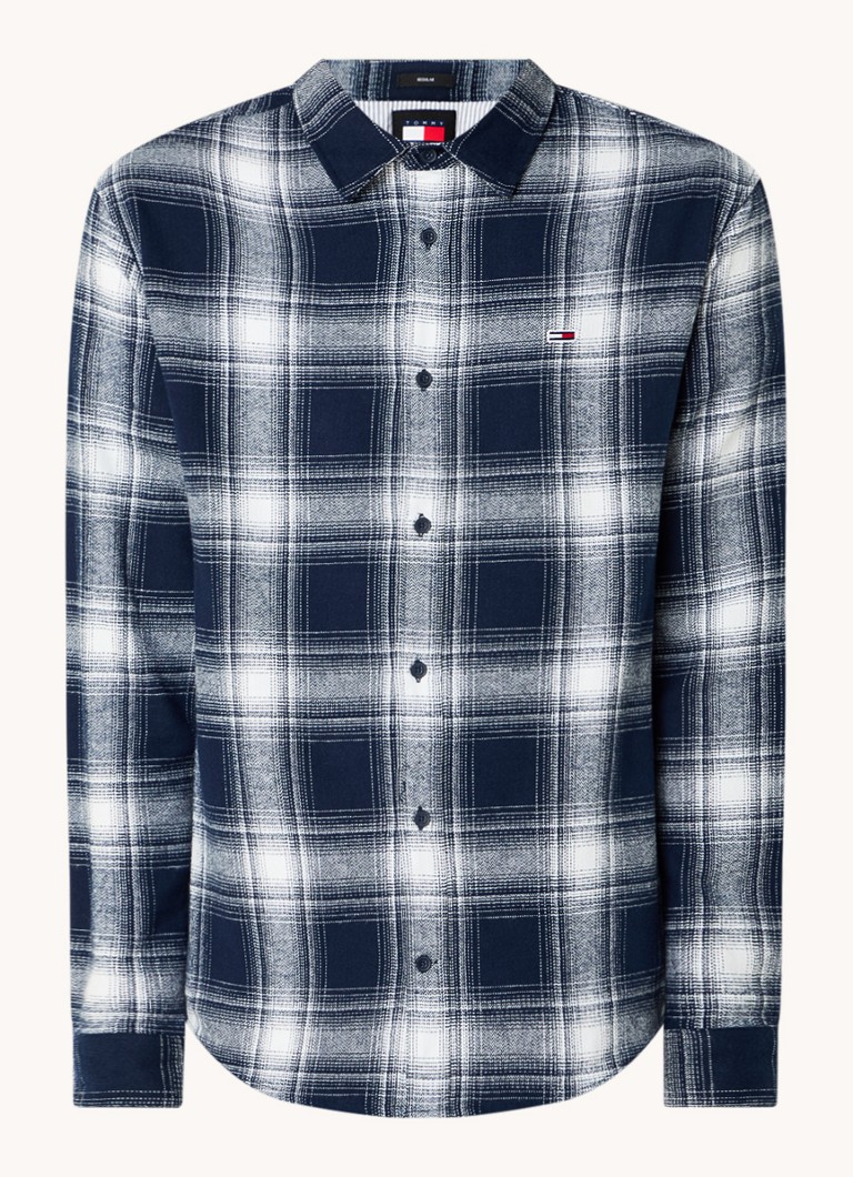 Cămașă Tommy Hilfiger cu croială clasică în carouri și logo