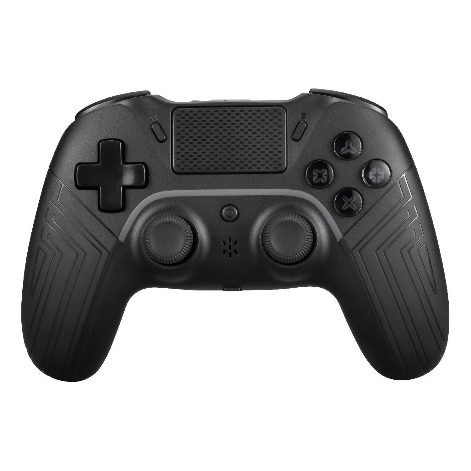 DELTACO Playstation 4 kabelloser Bluetooth-Controller Android Gaming-Controller (Hochpräziser 3D-Joystick, 2 programmierbare Makrotasten, Touchpad)