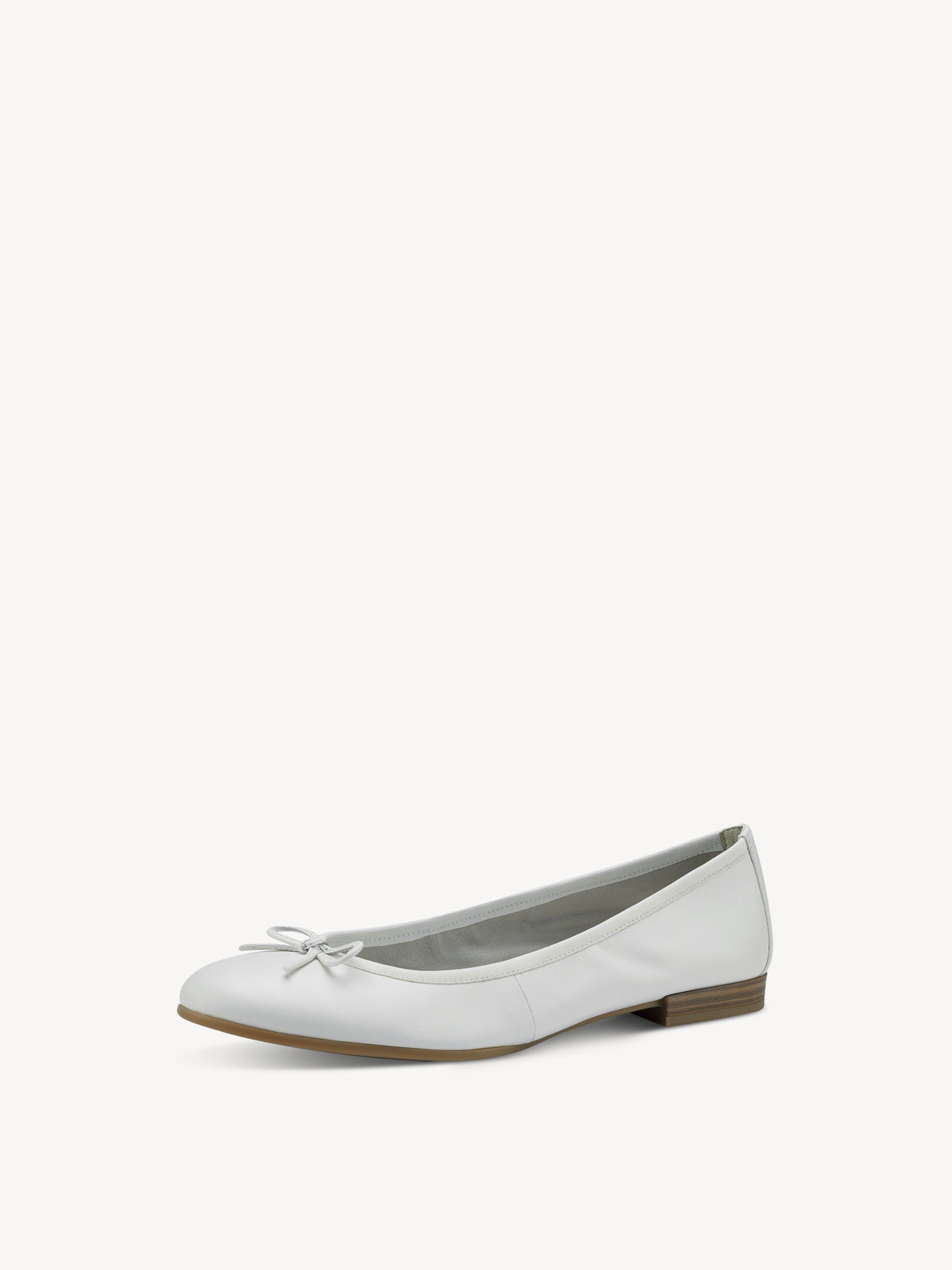 Ballerine en cuir - blanc