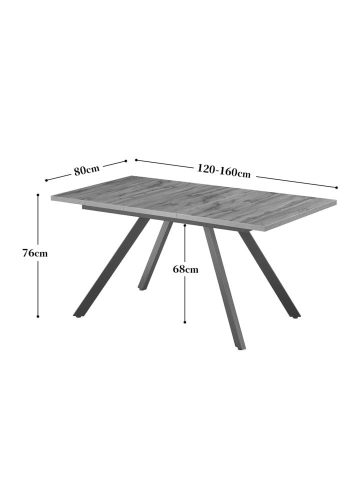 B&D Home 5-tlg. Set: Essgruppe Silas in Eiche günstig kaufen