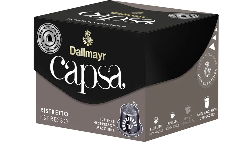 Dallmayr Capsa Kaffeekapseln Espresso Ristretto 56 g
