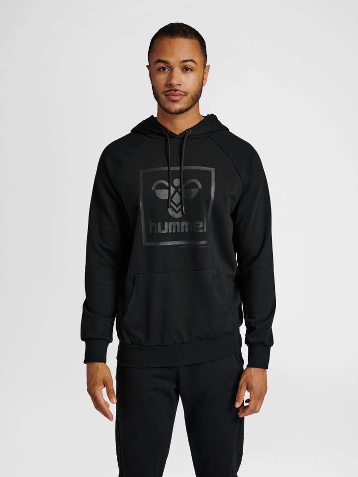 Hummel Hummel Verstellbare Taille Kapuzenpullover Raglanärmel Hmlisam Herren in BLACK günstig kaufen S