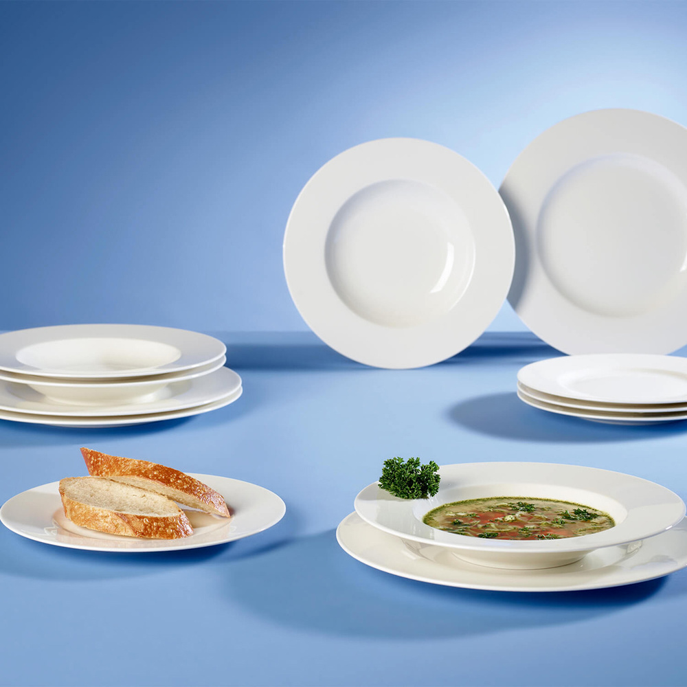 Villeroy & Boch Set of Plates 12pcs. EC Wonderful World White service de vaisselle