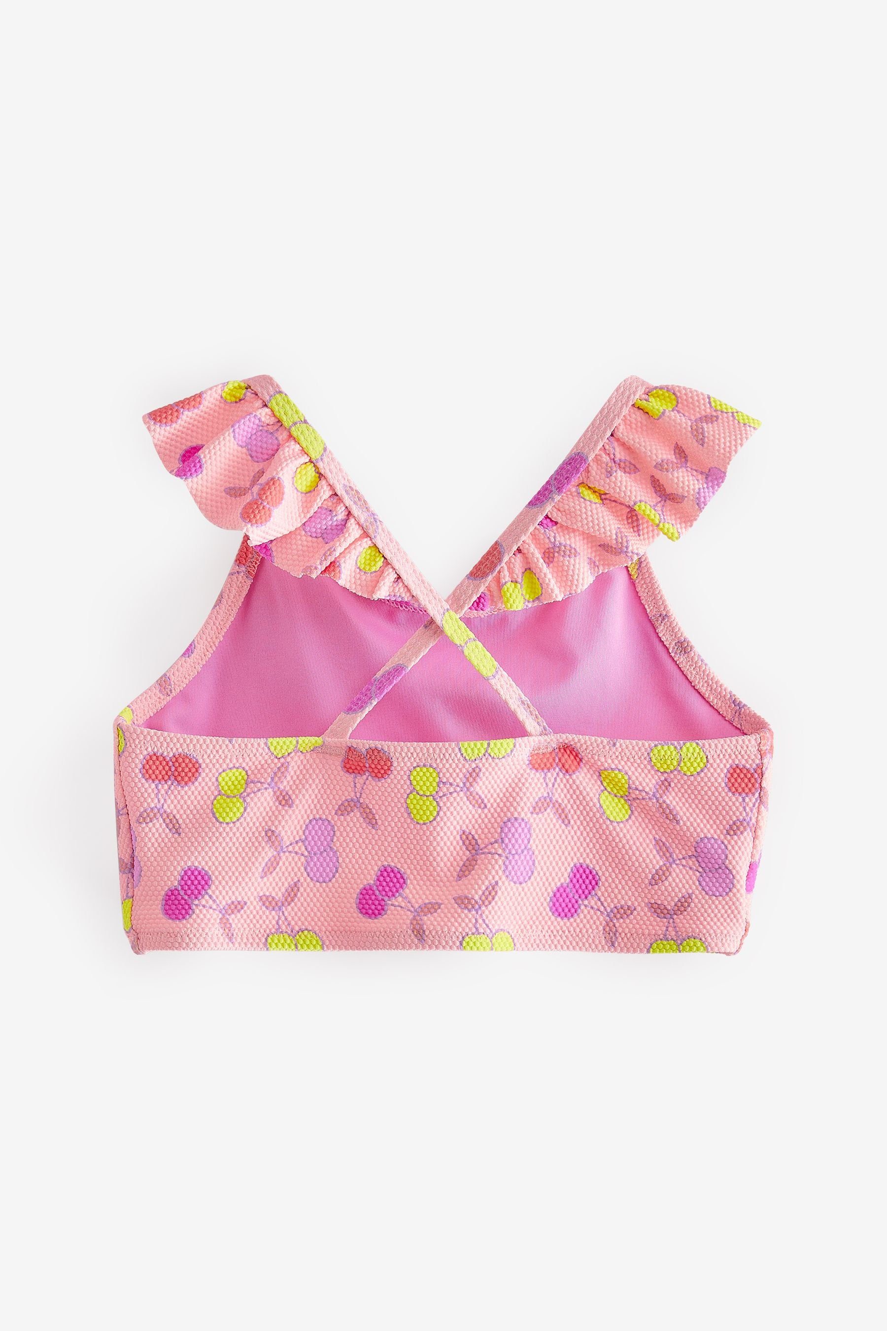 Next Bustier-Bikini Bikini mit Rüschenärmeln (2-St)