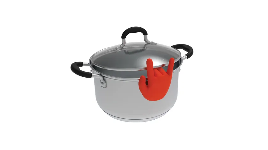 Winkee Kochlöffelhalter + Topfwächter Rock Hand