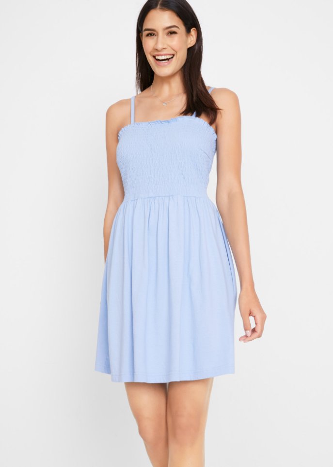 Jersey-Kleid mit verstellbaren Trägern