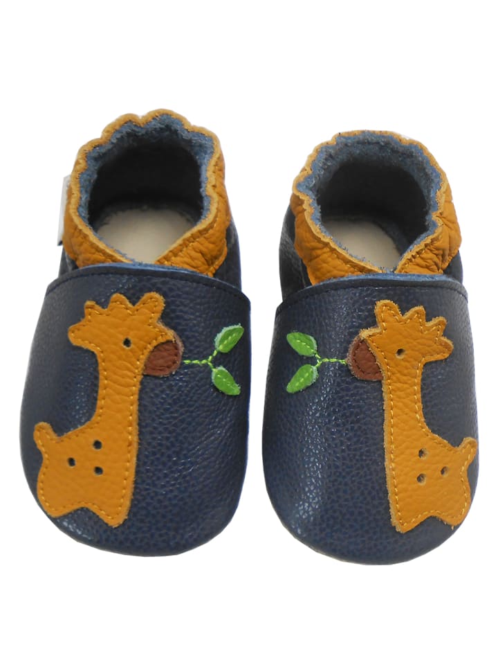 Yalion Leder-Krabbelschuhe 