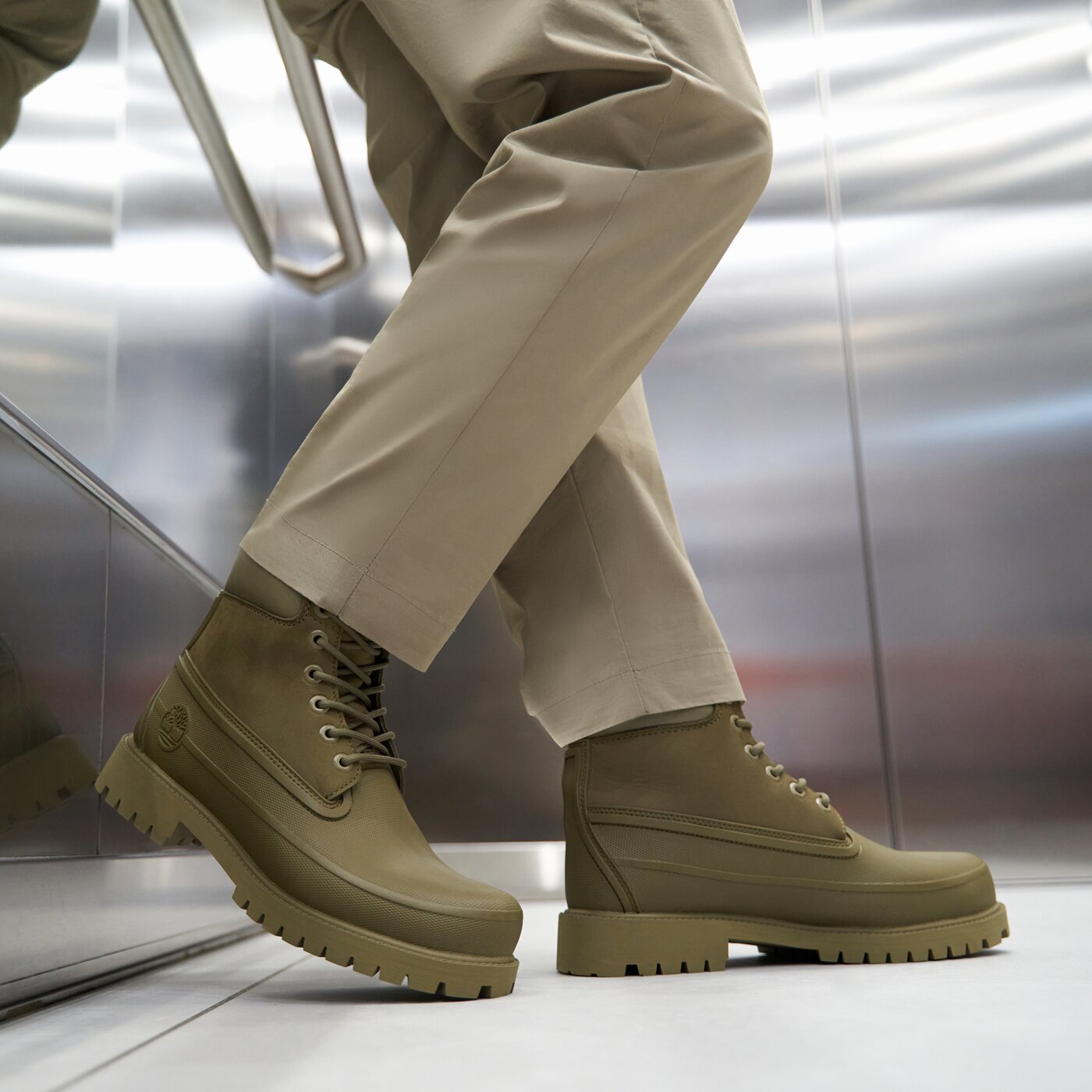 TIMBERLAND 6 INCH RUBBER TOE Khaki