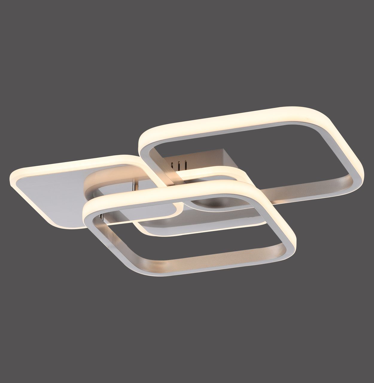 JUST LIGHT LED Deckenleuchte SEVENT, eckig, 1xLED-Board/36W, Stahl