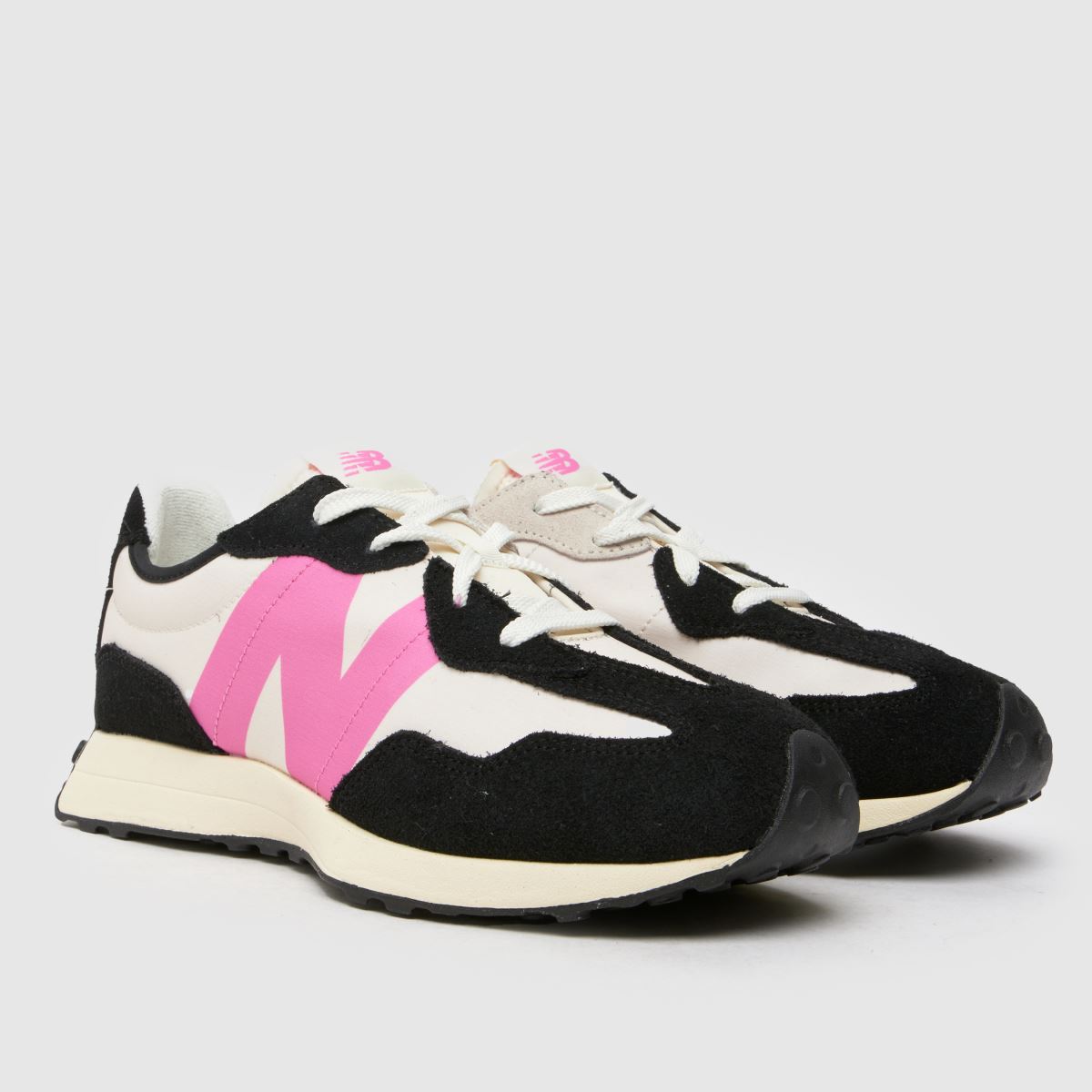 New Balance fekete és rózsaszín 327 lányos edzőcipő