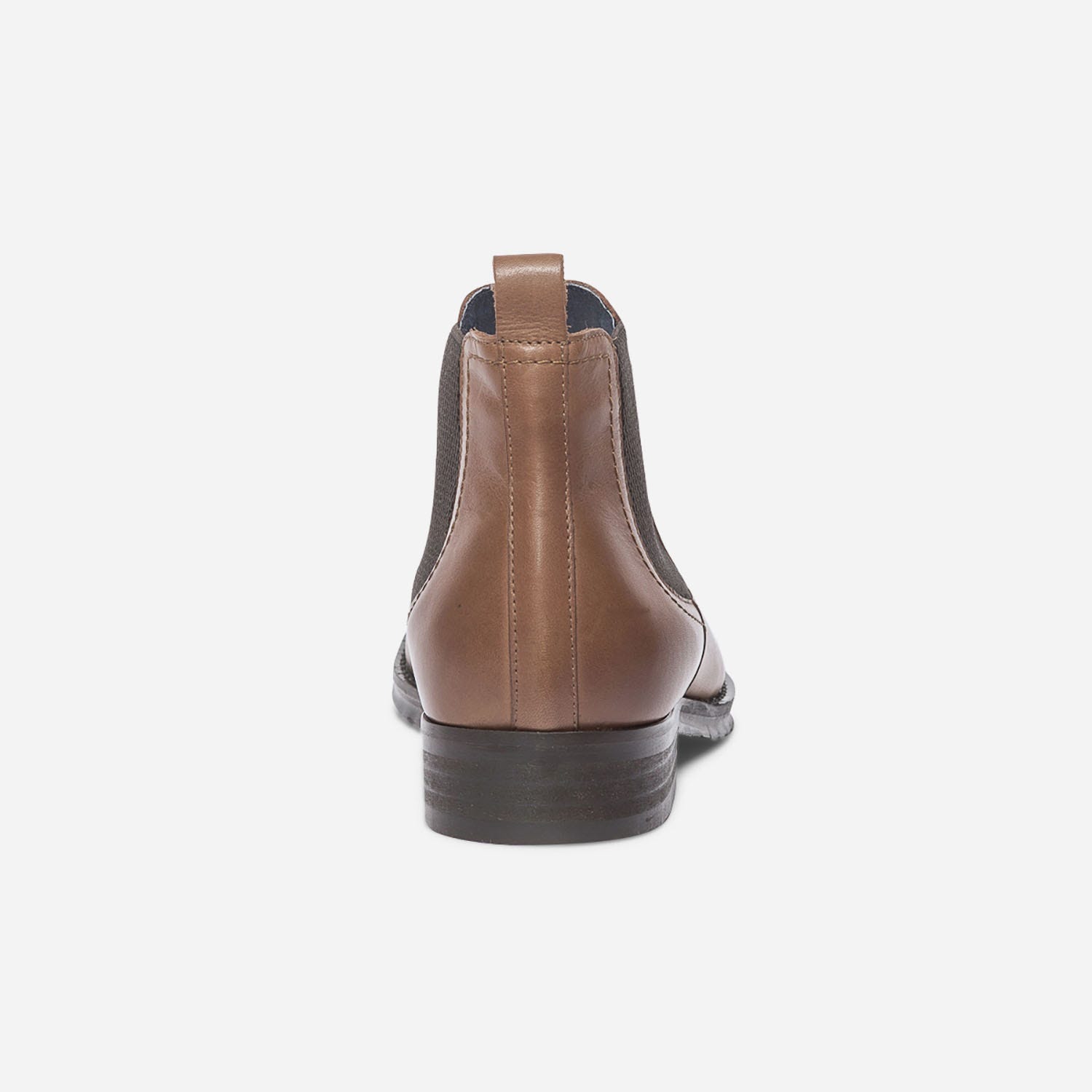 Chelsea boots camel en cuir
