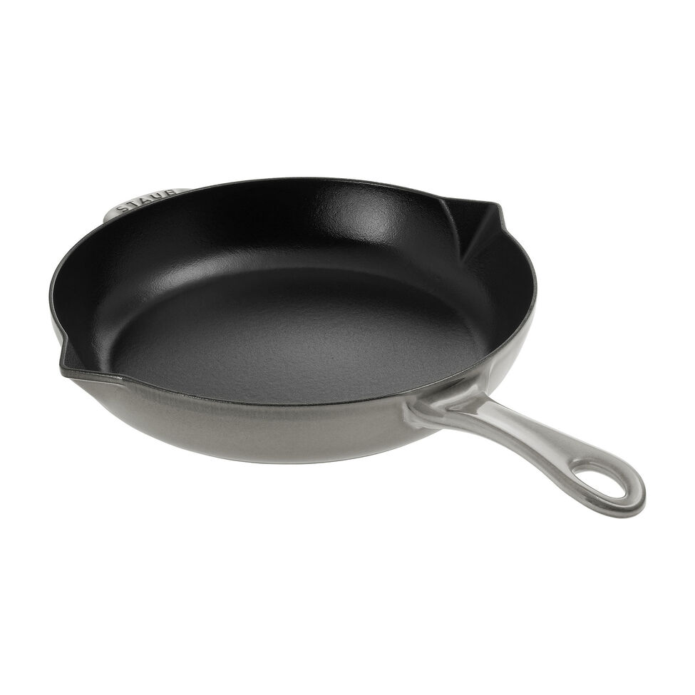 Bratpfanne mit Ausgießnase 26 cm, Gusseisen, Graphit-Grau