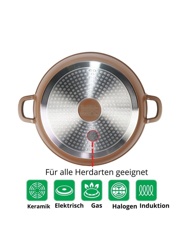 COFI 1453 Aluguss Wok Servierpfanne Ø32cm in Beige günstig kaufen