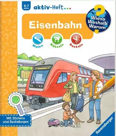 Ravensburger Wieso? Weshalb? Warum? aktiv-Heft: Eisenbahn
