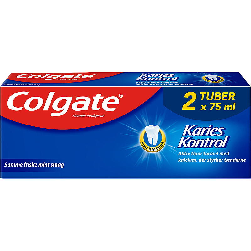 Colgate Tannkrem 2-pk Karies Kontroll Colgate