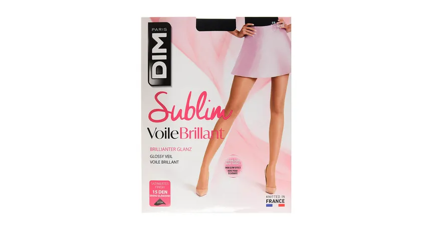 DIM Damen Feinstrumpfhose Sublim Voile Bril 15 DEN noir