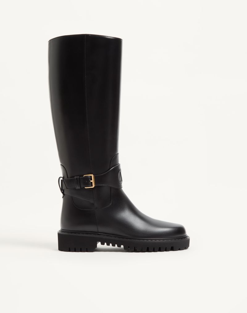Bota exclusiva VLogo em couro de bezerro 40 mm