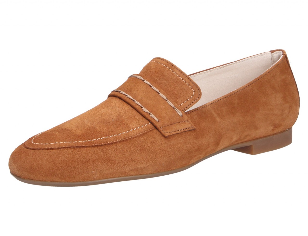 PAUL GREEN Klassische Slipper braun caramel Samtziege