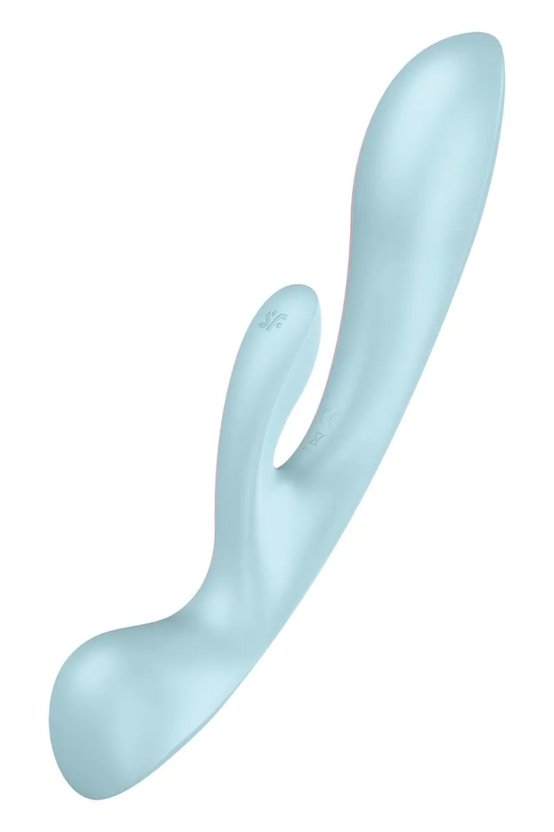 Satisfyer Masażer Triple Oh Lyseblå