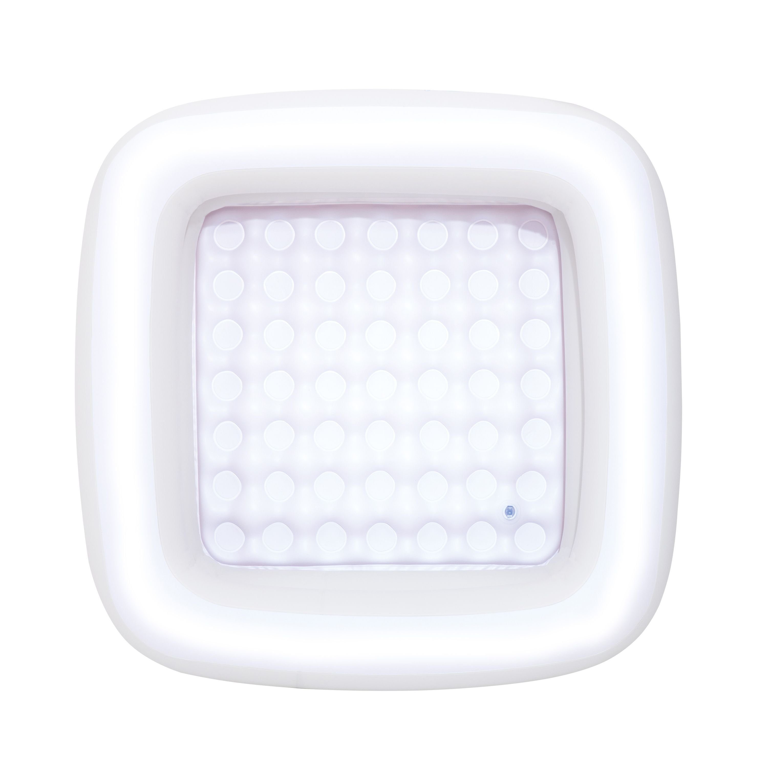 BIECO Babybadewanne Bieco Planschbecken Baby ca. 86x86x25 cm Aufblasbare Badewanne für Drinnen und Draußen Swimming Pool Rechteckig Kleines Planschbecken für Kinder Aufblasbarer Pool Eckig Baby Bathtub