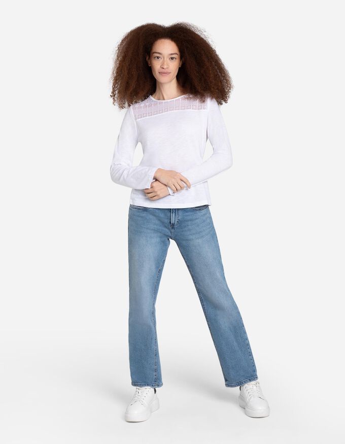 Langarmshirt - Viskose-Anteil