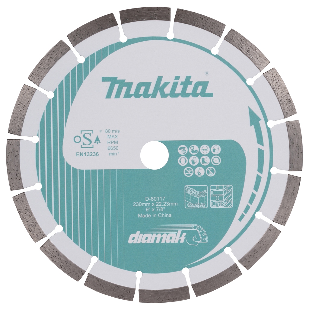 Makita Zubehör D-80117 Diamak Diamantscheibe 230x22,23x2,4mm segmentiert