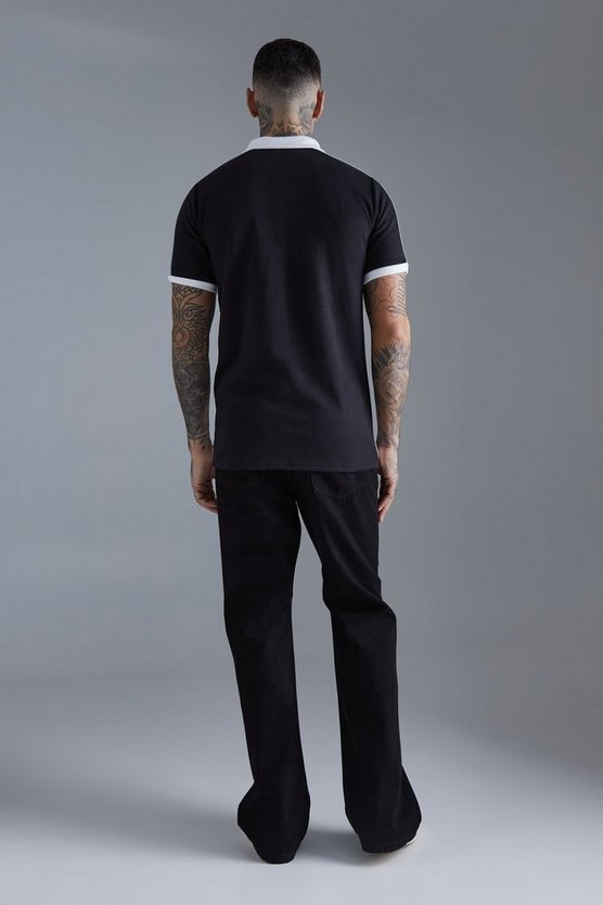 Tall Slim-Fit Colorblock Poloshirt