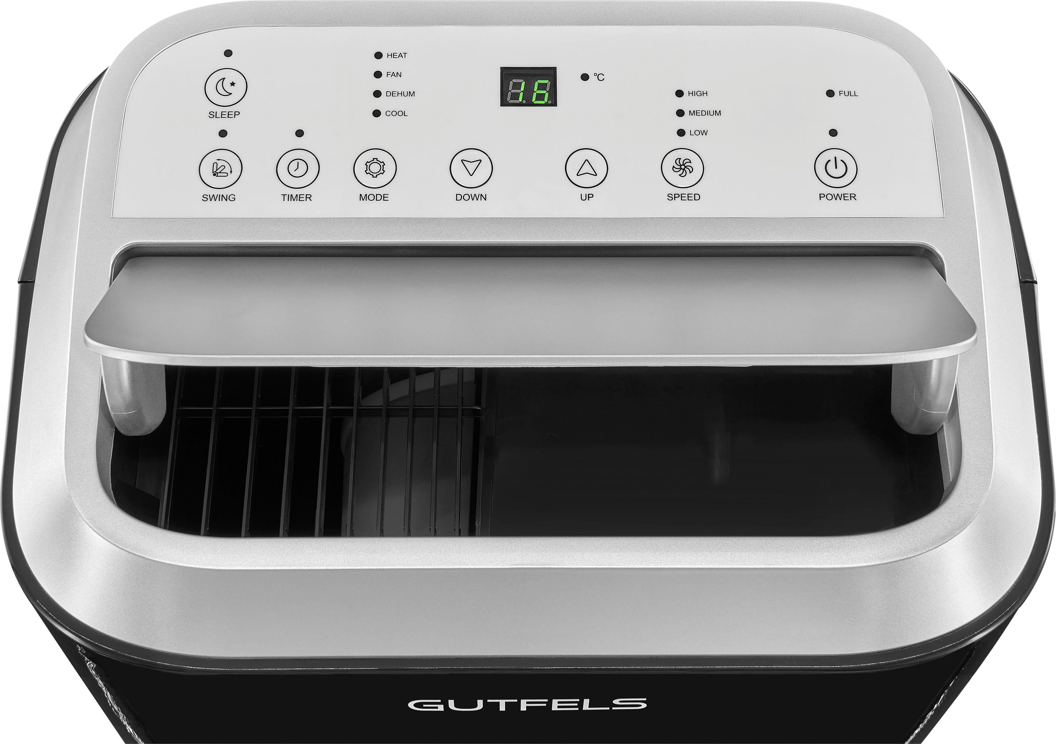Gutfels 4-in-1-Klimagerät CM 81458 sw, Luftkühlung - Entfeuchtung - Heizen, geeignet für 45 m² Räume